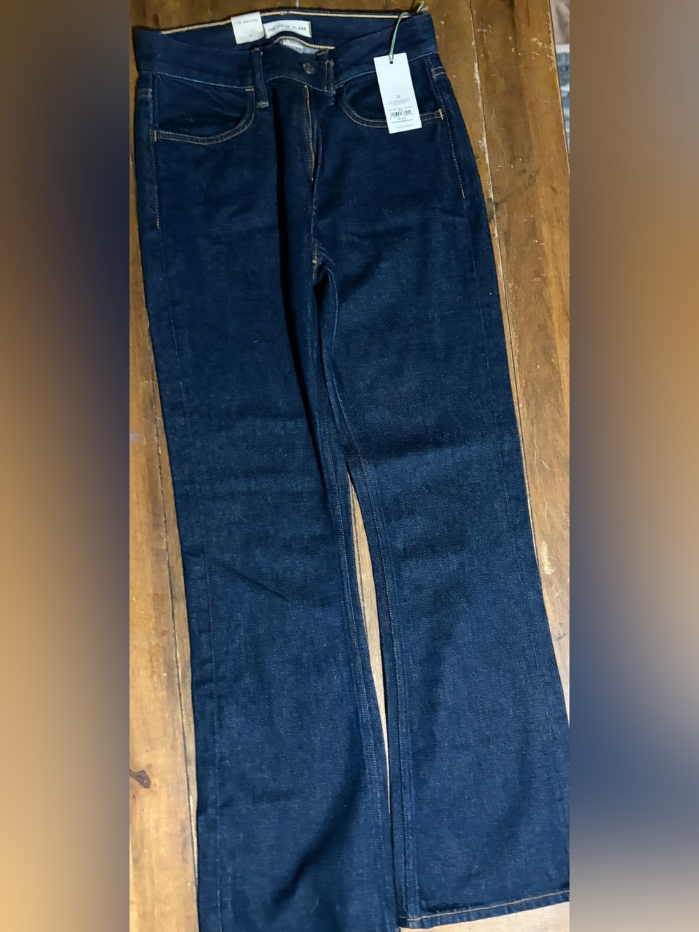 American Eagle Outfitters Dark Blue Crop Flare Jeans